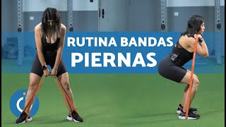 3 EJERCICIOS con BANDAS ELÁSTICAS PIERNAS 🦿 Ejercicios para Muslos con Bandas Elásticas [upl. by Nosoj]