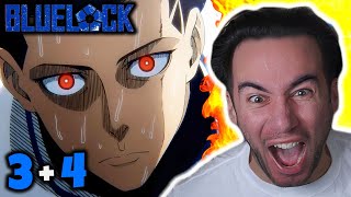 Sports Hater Reacts to BLUE LOCK for THE FIRST TIME Episode 3 and 4 [upl. by Elocyn477]