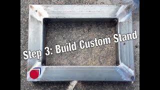 Installing a slide gate operator Step 3 Building the stand  SC0041 [upl. by Yecnuahc]