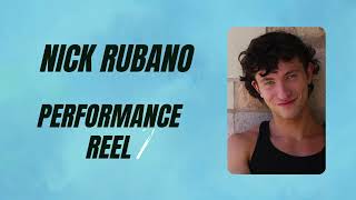 Nick Rubano Musical Theatre Reel [upl. by Ellertnom831]