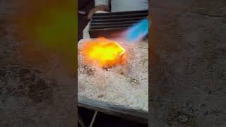 OLD JEWELLERY MELT PROCESS goldharoldring jewellery gold jewelry viralvideo [upl. by Nnylsor]