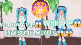 How to DRESS UP as HATSUNE MIKU in DRESS TO IMPRESS😱😱 [upl. by Lohrman]