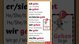 Master German Verb Conjugation Gehen To Go  Beginner German Lesson gehen conjugation germany [upl. by Aina]