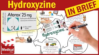 Hydroxyzine 25 mg Atarax What is Hydroxyzine HCl Atarax for Anxiety Uses Dose amp Side Effects [upl. by Becket]