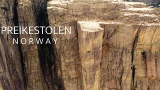 Preikestolen  Pulpit Rock  Drone  Winter 4K  Must watch [upl. by Pinsky]