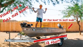 15 Yamaha on 12ft jon boat [upl. by Brittan]