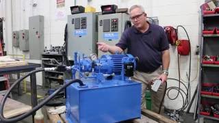 Variable Displacement Pump Hydraulic Power Unit Startup Demo [upl. by Kolodgie]