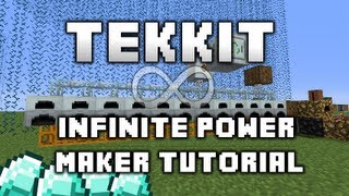 Tekkit Tutorial  Infinite Power Maker Unlimited EU [upl. by Jerroll]