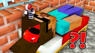 I Found a Secret Car Base Inside ProBoiz95 Head In Minecraft [upl. by Ellenrad616]