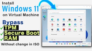 Windows 11 on Virtual Machine without minimum requirements Hindi [upl. by Correy]
