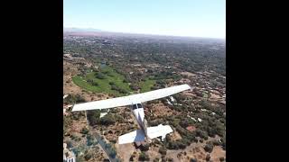 Aerial Scottsdale base of Camelback aviation microsoftflightsimulator cessna arizona reims [upl. by Nodnart]