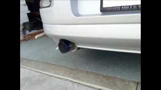 EBAY carbon fiber muffler burnt tip N1 exhaust 2001 mitsubishi eclipse GS [upl. by Montano401]