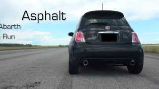 Fiat 500 Abarth Top Speed Run [upl. by Salohci]