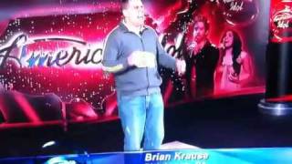 Brian Krause American Idol Audition Tim Tiny Tiptoe Through The Tulips [upl. by Weinstock629]