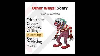 Synonyms Of quot BAD amp SPOOKY quot communicationskills englishlesson vocabulary foryou learnenglish [upl. by Berns396]