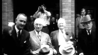 John Nance Garner at 90 with Truman and LBJ 1958 [upl. by Gulgee]