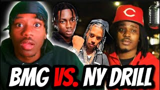 BMG Upper Class DISSED ALL OF NY DRILL quotBMG Upper Cla  Drill Rap Dead REACTION [upl. by Yralih707]