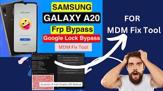 All Samsung FRP Bypass One Click MDM Fix Tool [upl. by Blas]