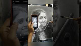 Mesmerizing Charcoal Portrait  Art Tutorial Drawing Art [upl. by Henarat549]