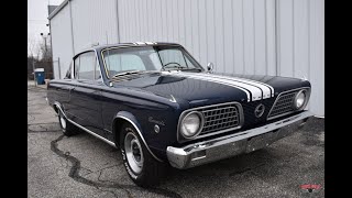 273 Cubic Inch V8 Powered 1966 Plymouth Barracuda Formula S Test Drive [upl. by Acenes304]