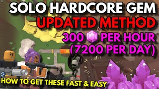 SOLO HARDCORE GEM GRIND  UPDATED METHOD SHOTGUNNER  ACE METHOD  ROBLOX Tower Defense Simulator [upl. by Nwatna]