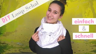 DIY Loop Schal selber nähen Geschlossenen Schal selber nähen [upl. by Emoraj]