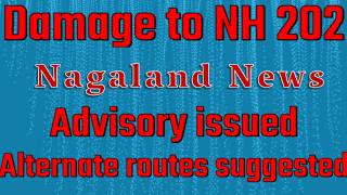 Advisory issued on NH 202 restoration work  Alternate routes suggested  Stay safe  Monsoon [upl. by Alana]