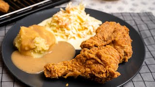 Ayam Goreng Rangup ala KFC  Set Coleslaw amp Mashed Potato [upl. by Renaldo402]