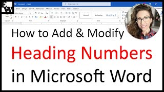 How to Add and Modify Heading Numbers in Microsoft Word PC amp Mac [upl. by Hgielah566]