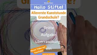 Hallo Stifte Start in den Kunstunterricht Grundschule erste Klasse mit Papier Schere Stifte [upl. by Ikceb]