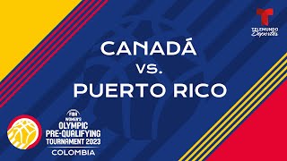 FIBA Womens PreQualifying Tournament 2023 Canadá vs Puerto Rico  Telemundo Deportes [upl. by Leanatan261]