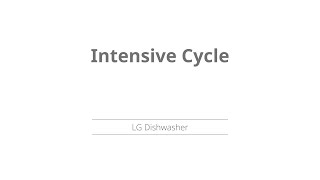 Intensive  Steam Cycle LG Dishwasher [upl. by Yentruocal]