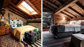 Top 50 Rustic Attic Bedrooms  Wooden Bedrooms Interior Design Home Decor Ideas [upl. by Ahsimal]