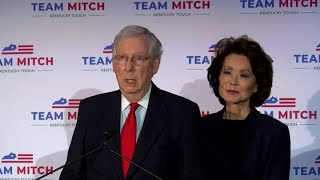 Sen Mitch McConnell speaks after winning reelection defeating Democrat Amy McGrath [upl. by Habas]