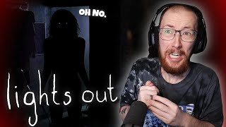 Lights Out 2016 Movie Reaction  First Time Watching [upl. by Ayahc]