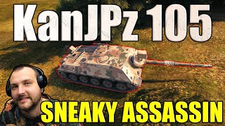 The Sneaky Assassin Is KanJPz 105 Underrated  World of Tanks [upl. by Rehotsirk884]