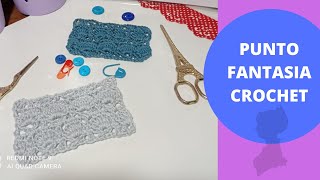 Punto fantasia ribeteado con abanicos en crochet paso a paso😍 🥰 😘Subtitulos en inglés [upl. by Beata]