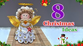 8 Christmas Decoration 2024 ideas From different ordinary material  DIY Christmas craft idea🎄469 [upl. by Chrysler618]