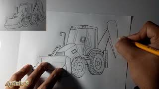 comment dessiner un tracteur [upl. by Nuhsar]