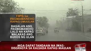 News5E  TIPS SA PAGMAMANEHO PARA IWAS BADTRIP SA TAGULAN  ANDAR JUNE 21 2013 [upl. by Nosreme730]