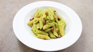 Pasta con crema di friggitelli e pancetta croccante  Carlo Gaiano [upl. by Luanni734]