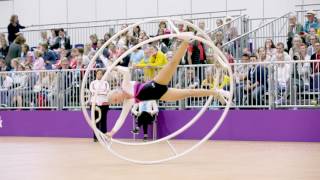 German Championships in Gymwheel 2017 Svenja Trepte 3rd Place [upl. by Marika]