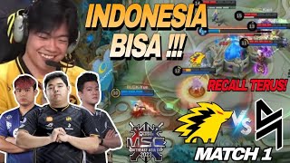 INDONESIA BISA  LETSGO ONIC  ONIC VS BLACKLIST MATCH 1  MSC 2023 [upl. by Akkim702]