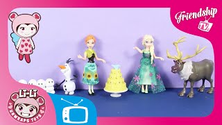 Frozen Fever Birthday Party Set  LILI UNWRAPS TOYS  Friendship TV [upl. by Asiluj259]