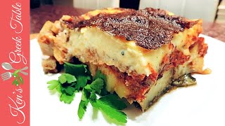 How To Make Moussaka  No Fry Light Moussaka Recipe [upl. by Maletta549]