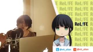 ReLIFE Opening「ボタン Button」  PENGUIN RESEARCH COVER by Vit Alian [upl. by Aihsemek]