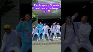 Purple speedy Tshwala bami dance challenge trending shorts [upl. by Cranford463]