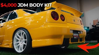 Our R34 GTT Got an INSANE Body Kit From Japan [upl. by Rimas]