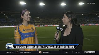 😍🤩 ¡HABLA LA HEROÍNA GRETA ESPINOZA TRAS EL GOL DE LA VICTORIA  TOTAL SPORTS [upl. by Ronoc131]