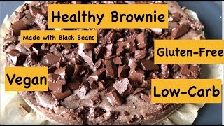 BLACK BEAN BROWNIES  Lowcarb vegan glutenfree [upl. by Clayton]